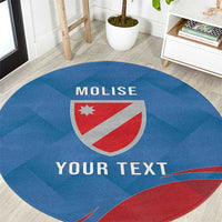 Personalized Italy Molise Round Carpet Flag Style - Wonder Print Shop
