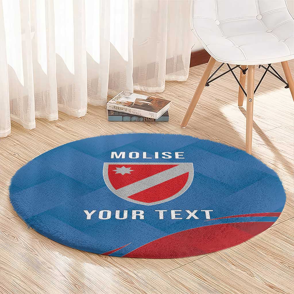 Personalized Italy Molise Round Carpet Flag Style - Wonder Print Shop