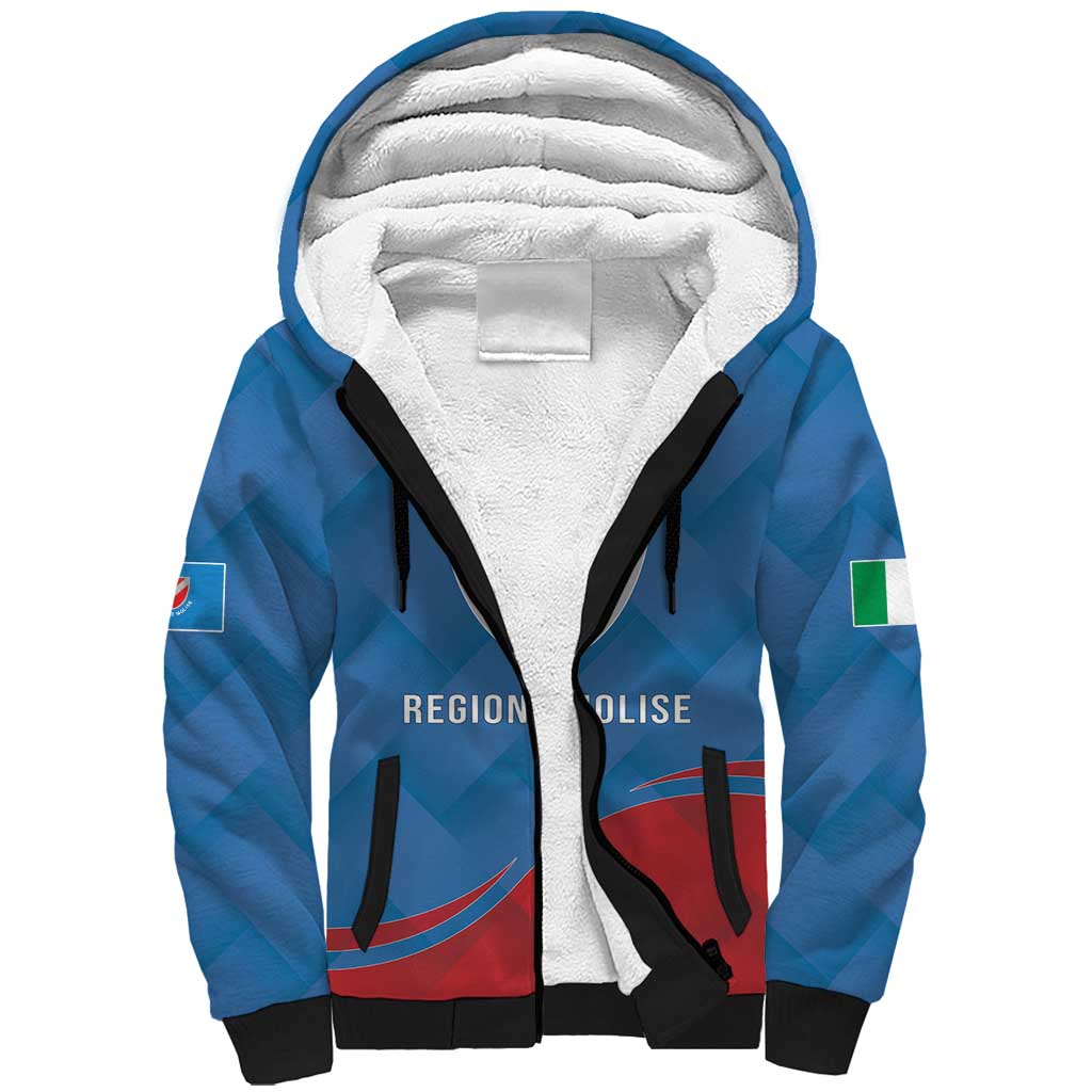 Personalized Italy Molise Sherpa Hoodie Flag Style LT19