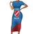 Personalized Italy Molise Short Sleeve Bodycon Dress Flag Style LT19