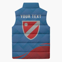 Personalized Italy Molise Sleeveless Puffer Jacket Flag Style - Wonder Print Shop