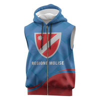 Personalized Italy Molise Sleeveless Zip Hoodie Flag Style - Wonder Print Shop