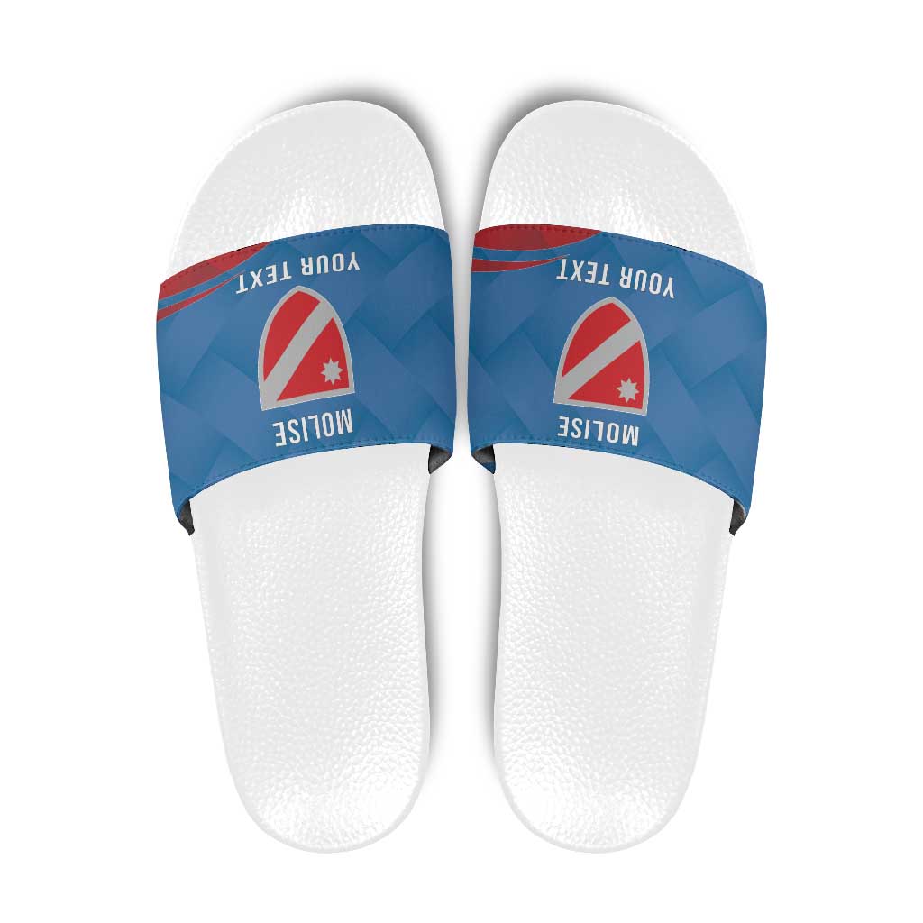 Personalized Italy Molise Slide Sandals Flag Style - Wonder Print Shop