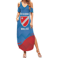 Personalized Italy Molise Summer Maxi Dress Flag Style LT19