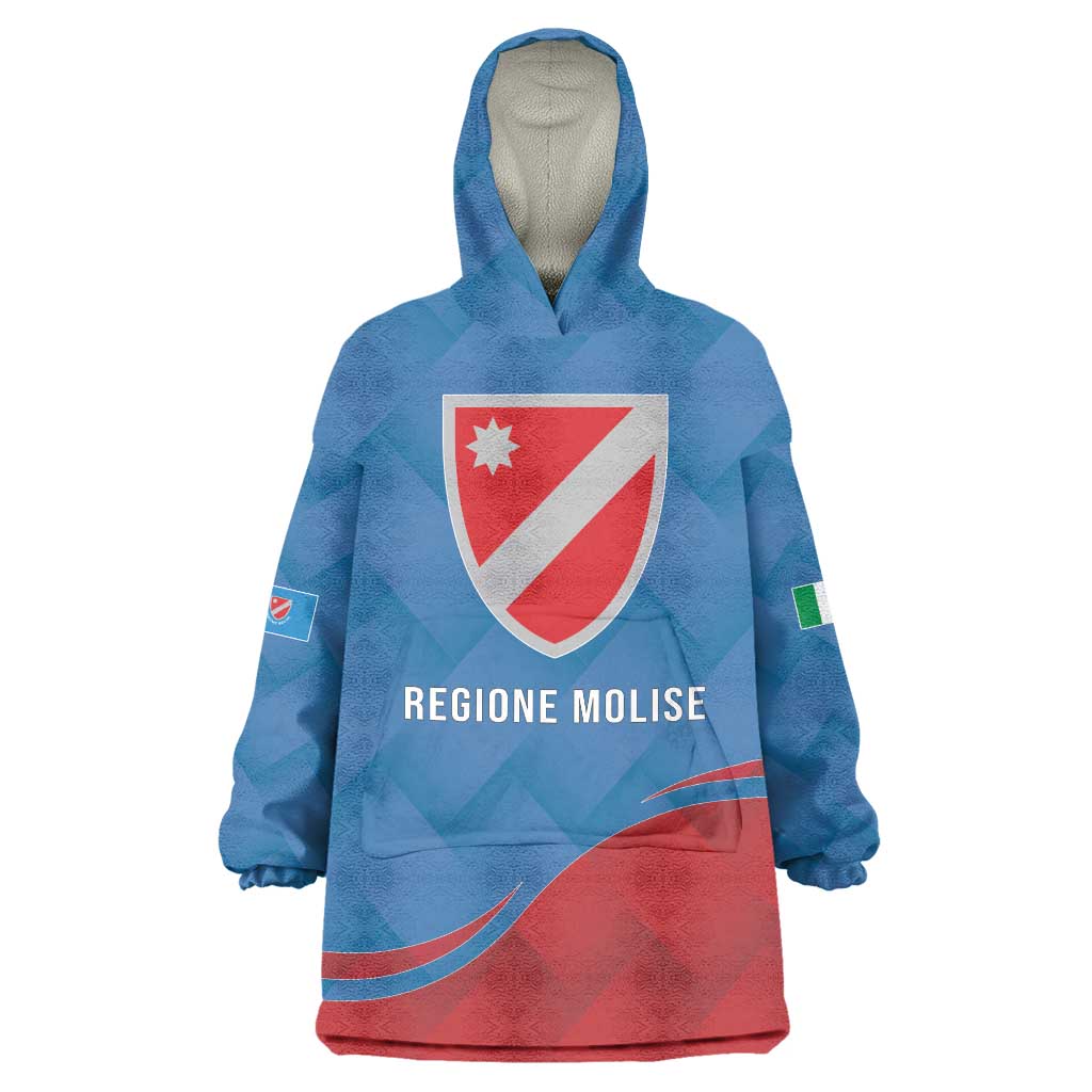 Personalized Italy Molise Wearable Blanket Hoodie Flag Style LT19