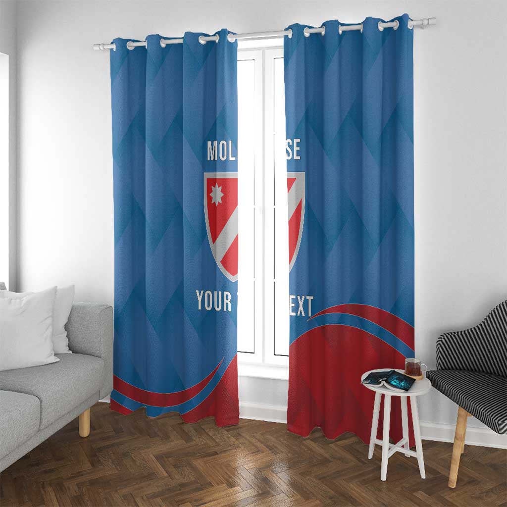 Personalized Italy Molise Window Curtain Flag Style - Wonder Print Shop