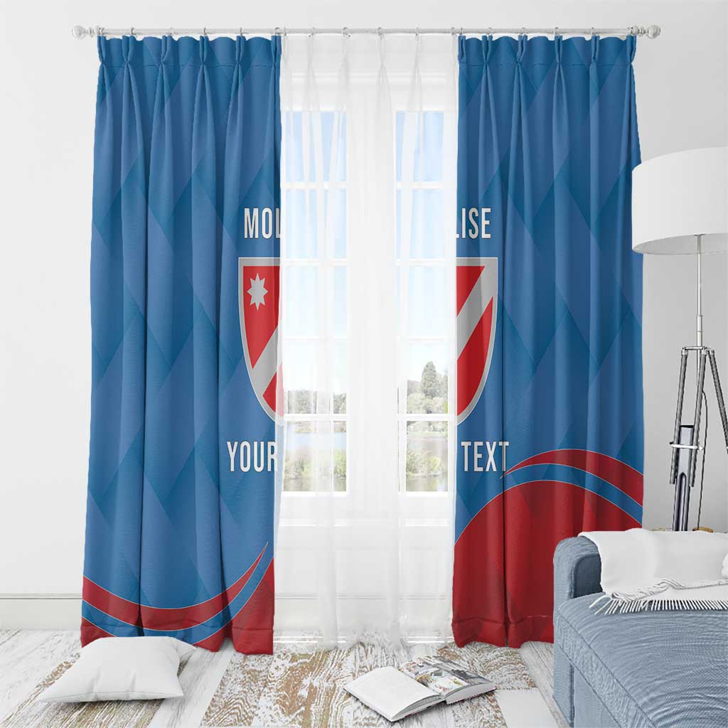 Personalized Italy Molise Window Curtain Flag Style - Wonder Print Shop