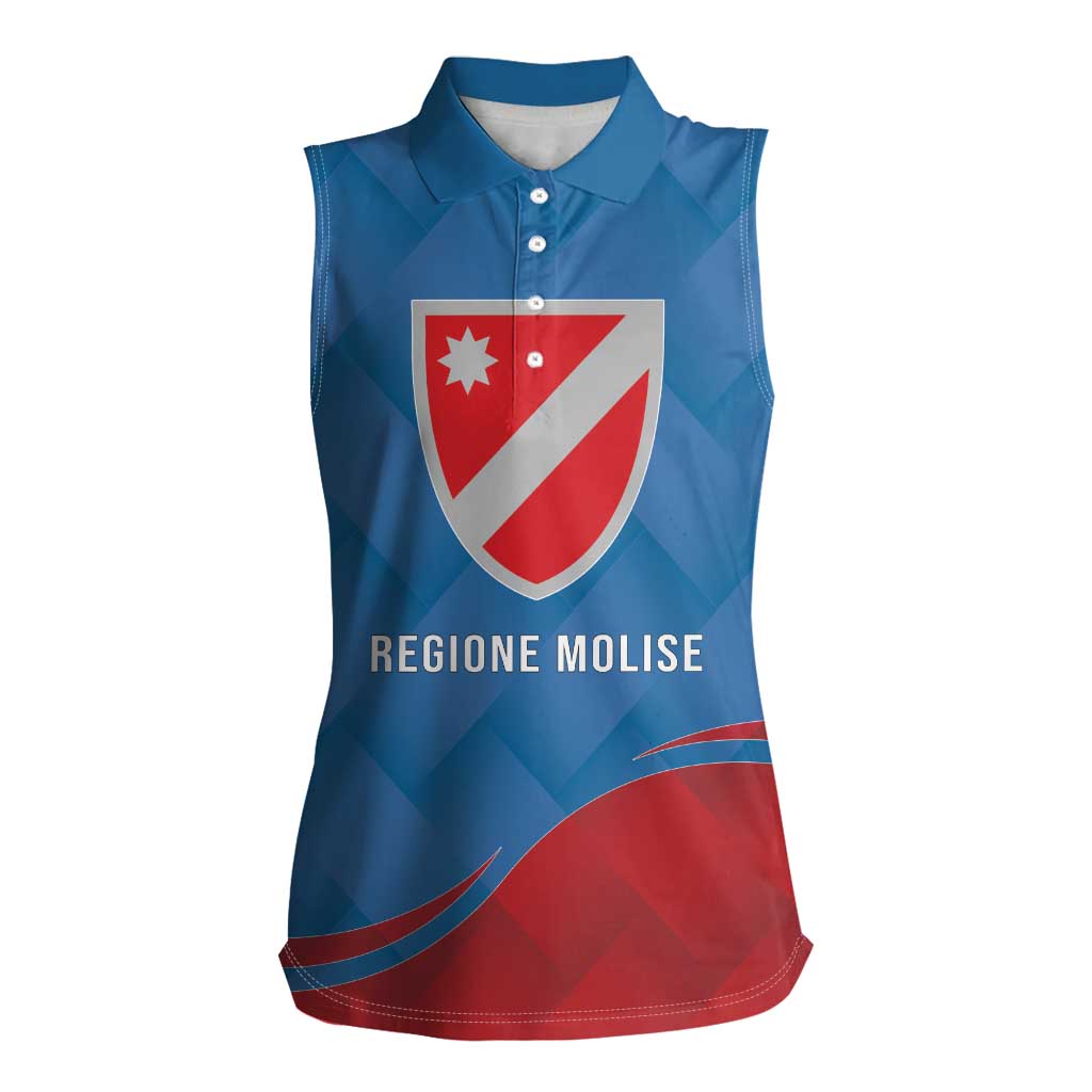 Personalized Italy Molise Women Sleeveless Polo Shirt Flag Style LT19