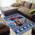 Serbia Christmas Wolf Area Rug Vuk Serbian Mascot - Wonder Print Shop