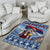 Serbia Christmas Wolf Area Rug Vuk Serbian Mascot - Wonder Print Shop