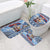 Serbia Christmas Wolf Bathroom Set Vuk Serbian Mascot - Wonder Print Shop