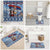 Serbia Christmas Wolf Bathroom Set Vuk Serbian Mascot - Wonder Print Shop