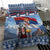 Serbia Christmas Wolf Bedding Set Vuk Serbian Mascot - Wonder Print Shop