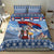 Serbia Christmas Wolf Bedding Set Vuk Serbian Mascot - Wonder Print Shop