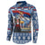 Serbia Christmas Wolf Button Sweatshirt Vuk Serbian Mascot - Wonder Print Shop