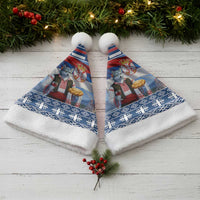Serbia Christmas Wolf Christmas Santa Hat Vuk Serbian Mascot - Wonder Print Shop
