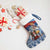 Serbia Christmas Wolf Christmas Stocking Vuk Serbian Mascot - Wonder Print Shop