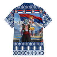 Serbia Christmas Wolf Family Matching Mermaid Dress and Hawaiian Shirt Vuk Serbian Mascot - Wonder Print Shop