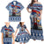 Serbia Christmas Wolf Family Matching Off Shoulder Maxi Dress and Hawaiian Shirt Vuk Serbian Mascot - Wonder Print Shop