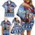 Serbia Christmas Wolf Family Matching Off Shoulder Short Dress and Hawaiian Shirt Vuk Serbian Mascot - Wonder Print Shop