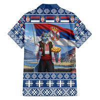 Serbia Christmas Wolf Family Matching Puletasi and Hawaiian Shirt Vuk Serbian Mascot - Wonder Print Shop