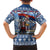 Serbia Christmas Wolf Family Matching Short Sleeve Bodycon Dress and Hawaiian Shirt Vuk Serbian Mascot - Wonder Print Shop