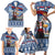 Serbia Christmas Wolf Family Matching Short Sleeve Bodycon Dress and Hawaiian Shirt Vuk Serbian Mascot - Wonder Print Shop