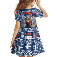Serbia Christmas Wolf Family Matching Summer Maxi Dress and Hawaiian Shirt Vuk Serbian Mascot - Wonder Print Shop