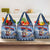 Serbia Christmas Wolf Grocery Bag Vuk Serbian Mascot - Wonder Print Shop