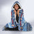 Serbia Christmas Wolf Hooded Blanket Vuk Serbian Mascot - Wonder Print Shop