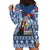 Serbia Christmas Wolf Hoodie Dress Vuk Serbian Mascot - Wonder Print Shop
