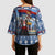 Serbia Christmas Wolf Kimono Sleeve Blouse Vuk Serbian Mascot - Wonder Print Shop