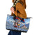 Serbia Christmas Wolf Leather Tote Bag Vuk Serbian Mascot - Wonder Print Shop