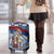 Serbia Christmas Wolf Luggage Cover Vuk Serbian Mascot - Wonder Print Shop