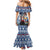 Serbia Christmas Wolf Mermaid Dress Vuk Serbian Mascot - Wonder Print Shop