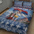 Serbia Christmas Wolf Quilt Bed Set Vuk Serbian Mascot - Wonder Print Shop