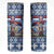 Serbia Christmas Wolf Skinny Tumbler Vuk Serbian Mascot - Wonder Print Shop