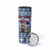 Serbia Christmas Wolf Skinny Tumbler Vuk Serbian Mascot - Wonder Print Shop