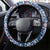 Serbia Christmas Wolf Steering Wheel Cover Vuk Serbian Mascot - Wonder Print Shop