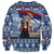 Serbia Christmas Wolf Sweatshirt Vuk Serbian Mascot - Wonder Print Shop