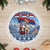 Serbia Christmas Wolf Tree Skirt Vuk Serbian Mascot - Wonder Print Shop