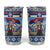 Serbia Christmas Wolf Tumbler Cup Vuk Serbian Mascot - Wonder Print Shop
