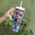 Serbia Christmas Wolf Tumbler With Handle Vuk Serbian Mascot - Wonder Print Shop