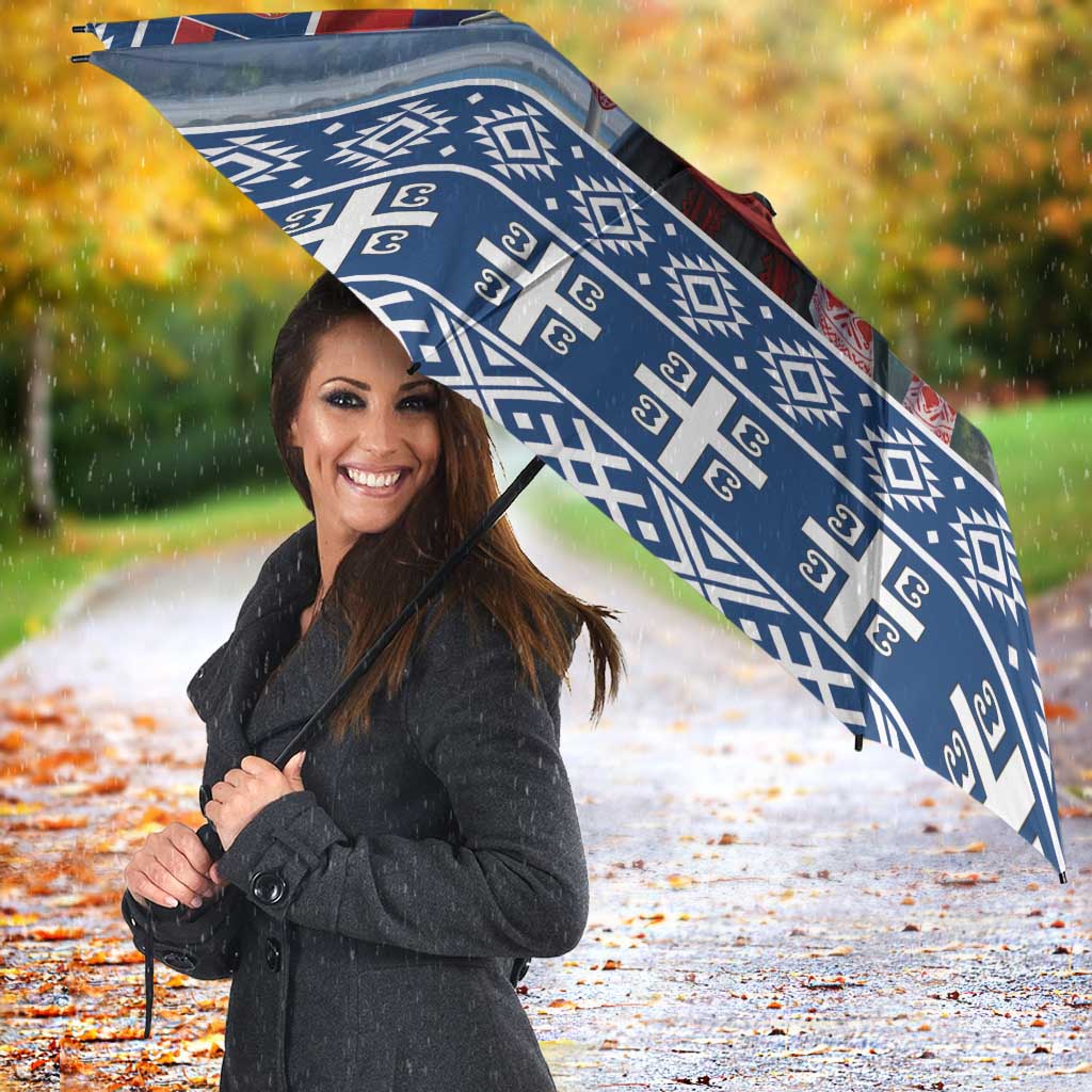 Serbia Christmas Wolf Umbrella Vuk Serbian Mascot - Wonder Print Shop