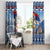 Serbia Christmas Wolf Window Curtain Vuk Serbian Mascot - Wonder Print Shop