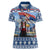 Serbia Christmas Wolf Women Polo Shirt Vuk Serbian Mascot - Wonder Print Shop