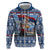 Serbia Christmas Wolf Zip Hoodie Vuk Serbian Mascot - Wonder Print Shop