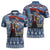 Serbia Christmas Wolf Zipper Polo Shirt Vuk Serbian Mascot - Wonder Print Shop