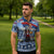 Serbia Christmas Wolf Zipper Polo Shirt Vuk Serbian Mascot - Wonder Print Shop