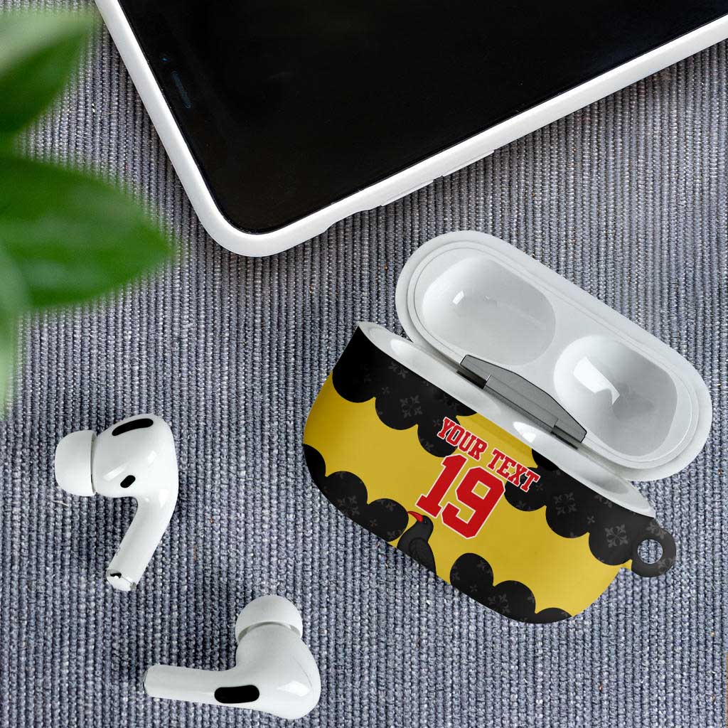 Custom Flintshire Wales AirPods Case Coat Of Arms with Heraldic Flag - Wonder Print Shop